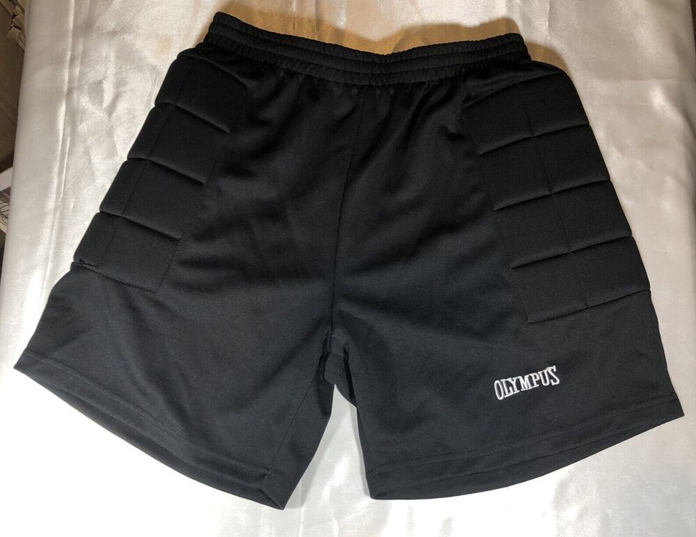 Olympus Rugby Black Shorts Side Pads Size XL
